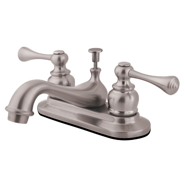 Kingston Brass 4" Centerset Bathroom Faucet, Brushed Nickel KB608BL - main